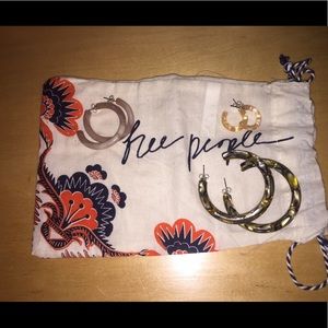 NWOT Free People Hoop Set